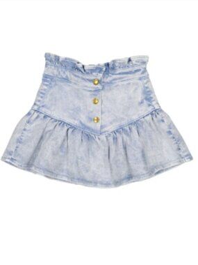 LOUIS LOUISE Blue Washed Denim PIPEAU Skirt Size 12